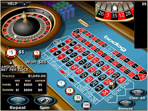 winning european roulette bet